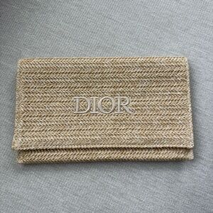 Dior Raffia Clutch